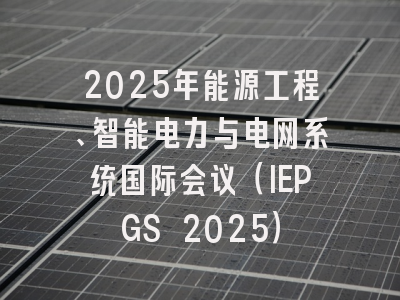 2025年能源工程、智能电力与电网系统国际会议（IEPGS 2025）