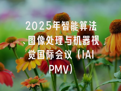 2025年智能算法、图像处理与机器视觉国际会议（IAIPMV）