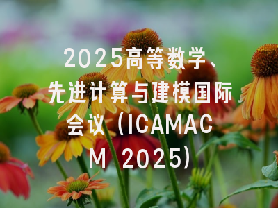2025高等数学、先进计算与建模国际会议（ICAMACM 2025）