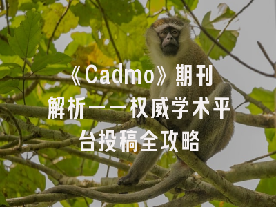 《Cadmo》期刊解析——权威学术平台投稿全攻略