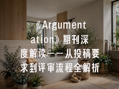 《Argumentation》期刊深度解读——从投稿要求到评审流程全解析