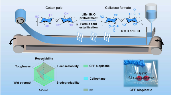 研究开发出可热封的纤维素甲酸酯生物塑料薄膜