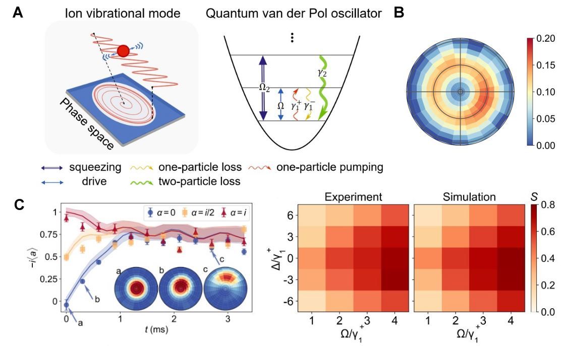 中国科大在离子阱中实现范德波尔振子的量子模拟