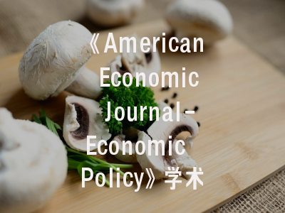 《American Economic Journal-Economic Policy》学术权威解析｜投稿成功的关键策略