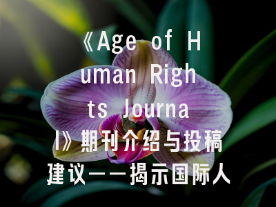 《Age of Human Rights Journal》期刊介绍与投稿建议——揭示国际人权研究的黄金密码