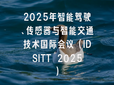 2025年智能驾驶、传感器与智能交通技术国际会议（IDSITT 2025）