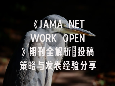 《JAMA NETWORK OPEN》期刊全解析：投稿策略与发表经验分享