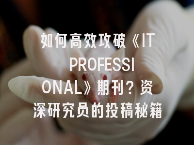 如何高效攻破《IT PROFESSIONAL》期刊？资深研究员的投稿秘籍