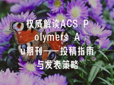 权威解读ACS Polymers Au期刊——投稿指南与发表策略