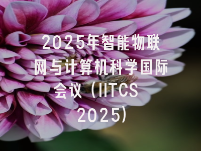 2025年智能物联网与计算机科学国际会议（IITCS 2025）