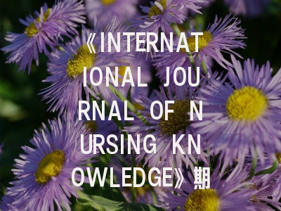 《INTERNATIONAL JOURNAL OF NURSING KNOWLEDGE》期刊解析与高效投稿指南