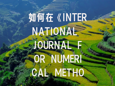 如何在《INTERNATIONAL JOURNAL FOR NUMERICAL METHODS IN BIOMEDICAL ENGINEERING》成功发表研究论文？