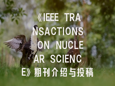 《IEEE TRANSACTIONS ON NUCLEAR SCIENCE》期刊介绍与投稿策略
