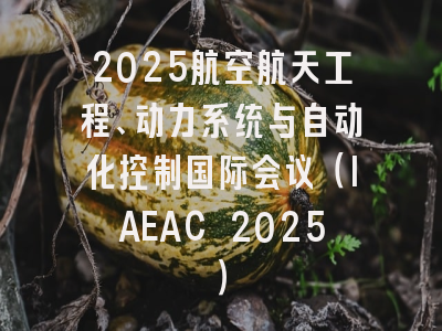 2025航空航天工程、动力系统与自动化控制国际会议（IAEAC 2025）