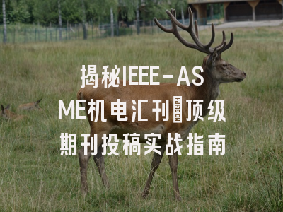揭秘IEEE-ASME机电汇刊：顶级期刊投稿实战指南