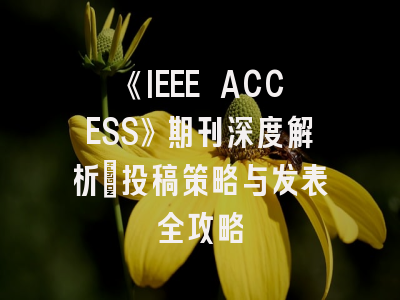 《IEEE ACCESS》期刊深度解析：投稿策略与发表全攻略