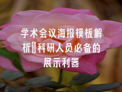 学术会议海报模板解析_科研人员必备的展示利器
