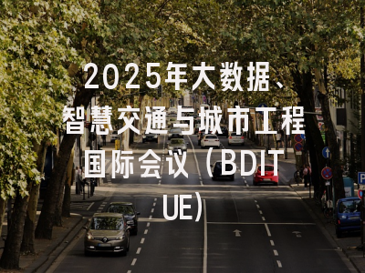 2025年大数据、智慧交通与城市工程国际会议(BDITUE)