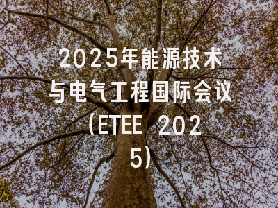 2025年能源技术与电气工程国际会议（ETEE 2025）