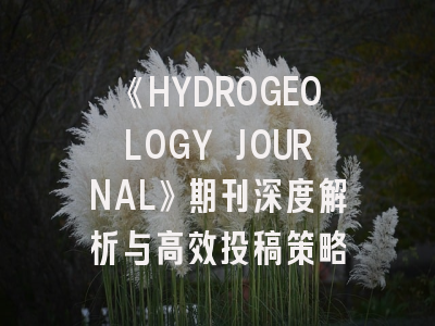 《HYDROGEOLOGY JOURNAL》期刊深度解析与高效投稿策略
