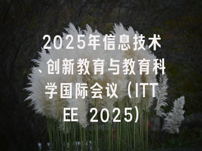 2025年信息技术、创新教育与教育科学国际会议（ITTEE 2025）