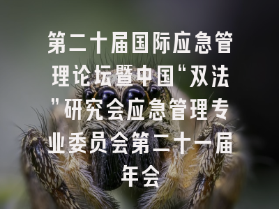 第二十届国际应急管理论坛暨中国“双法”研究会应急管理专业委员会第二十一届年会