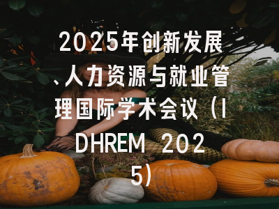 2025年创新发展、人力资源与就业管理国际学术会议（IDHREM 2025）