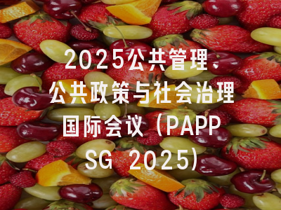 2025公共管理、公共政策与社会治理国际会议（PAPPSG 2025）