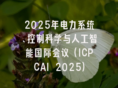 2025年电力系统、控制科学与人工智能国际会议(ICPCAI 2025)