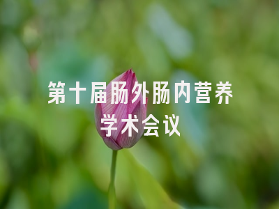 第十届肠外肠内营养学术会议