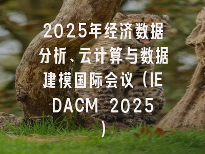 2025年经济数据分析、云计算与数据建模国际会议(IEDACM 2025)