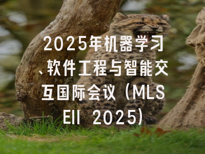 2025年机器学习、软件工程与智能交互国际会议(MLSEII 2025)