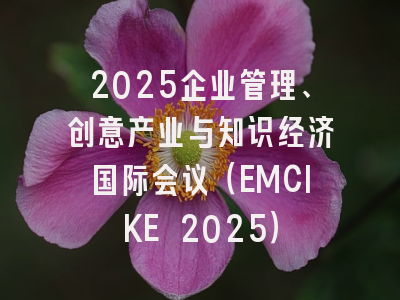2025企业管理、创意产业与知识经济国际会议(EMCIKE 2025)