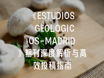 《ESTUDIOS GEOLOGICOS-MADRID》期刊深度解析与高效投稿指南