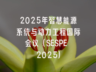 2025年智慧能源系统与动力工程国际会议(SESPE 2025)