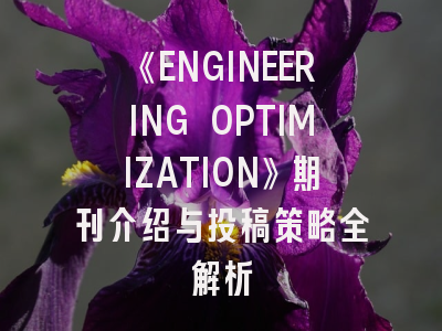 《ENGINEERING OPTIMIZATION》期刊介绍与投稿策略全解析