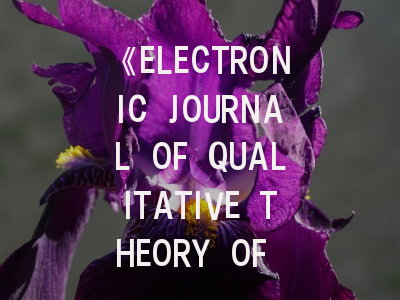 《ELECTRONIC JOURNAL OF QUALITATIVE THEORY OF DIFFERENTIAL EQUATIONS》:前沿研究与投稿全攻略