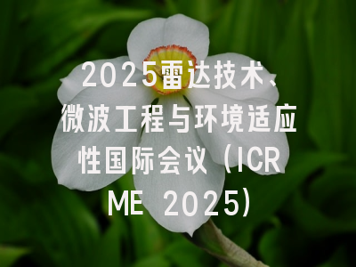 2025雷达技术、微波工程与环境适应性国际会议(ICRME 2025)