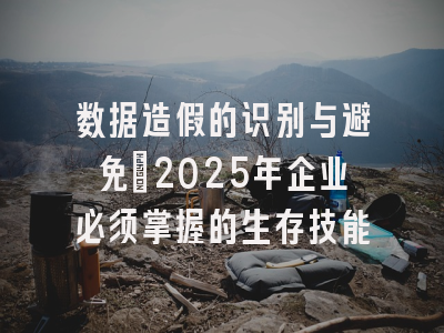 数据造假的识别与避免:2025年企业必须掌握的生存技能