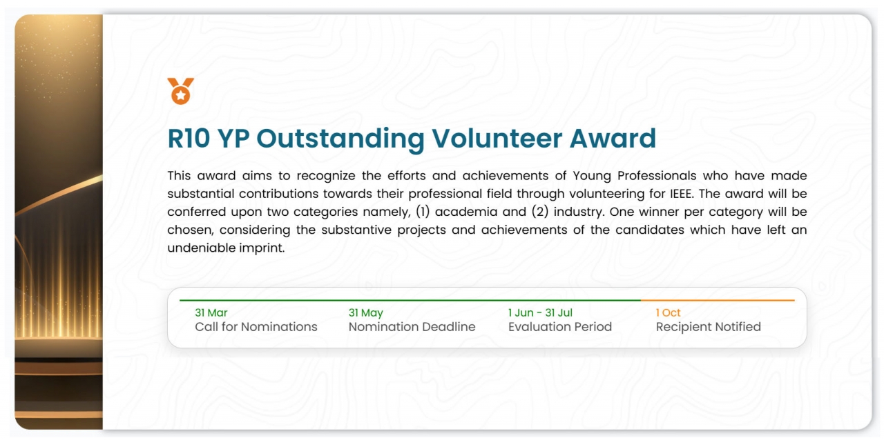电子科技大学计算机(网安)学院徐国文教授荣获2025年度IEEE R10 Young Professionals Outstanding Volunteer in Academic Award