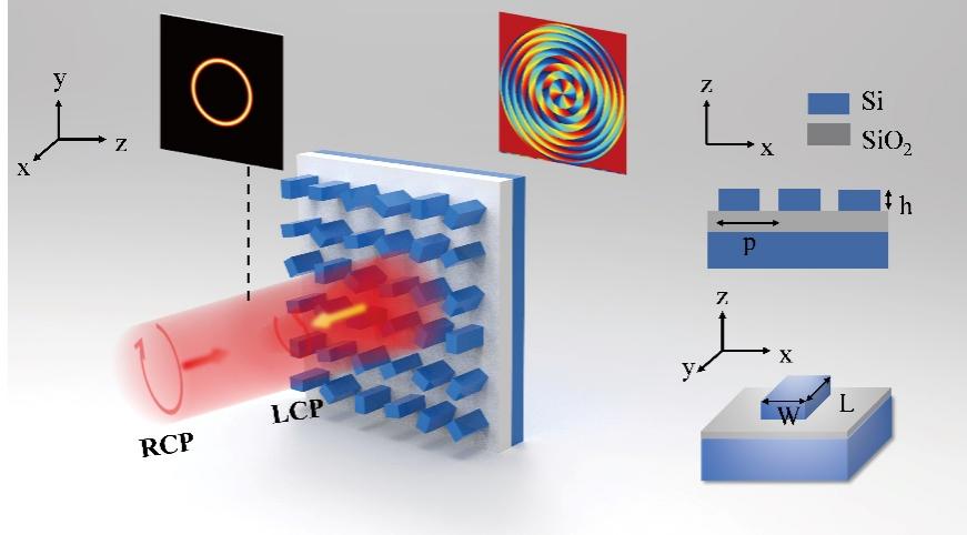 反射式超表面产生完美涡旋光束研究取得进展