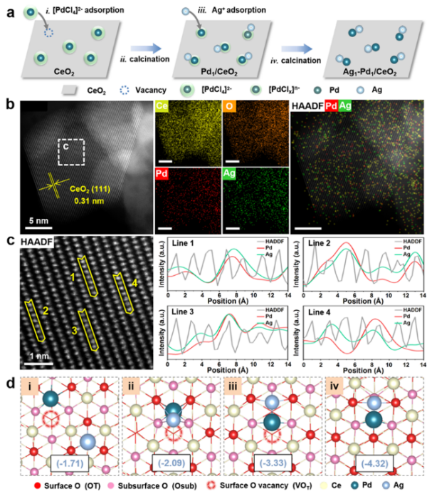 研究开发种子介导法精准合成Ag1-Pd1双原子加氢催化剂