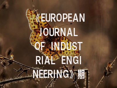《EUROPEAN JOURNAL OF INDUSTRIAL ENGINEERING》期刊介绍与投稿策略