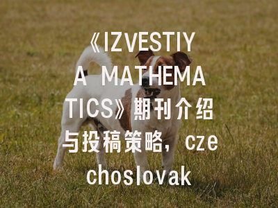 《IZVESTIYA MATHEMATICS》期刊介绍与投稿策略,czechoslovak mathematical journal