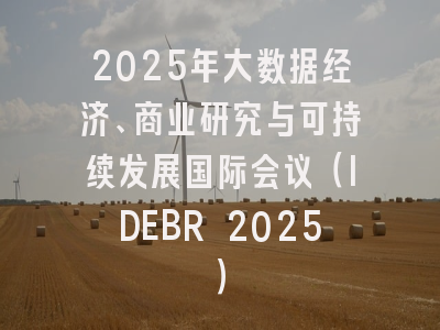 2025年大数据经济、商业研究与可持续发展国际会议(IDEBR 2025)