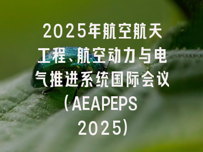 2025年航空航天工程、航空动力与电气推进系统国际会议(AEAPEPS 2025)