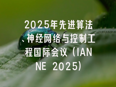 2025年先进算法、神经网络与控制工程国际会议(IANNE 2025)