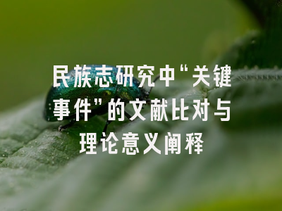 民族志研究中“关键事件”的文献比对与理论意义阐释