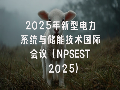 2025年新型电力系统与储能技术国际会议(NPSEST 2025)