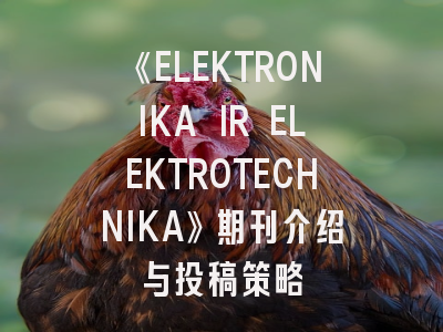 《ELEKTRONIKA IR ELEKTROTECHNIKA》期刊介绍与投稿策略